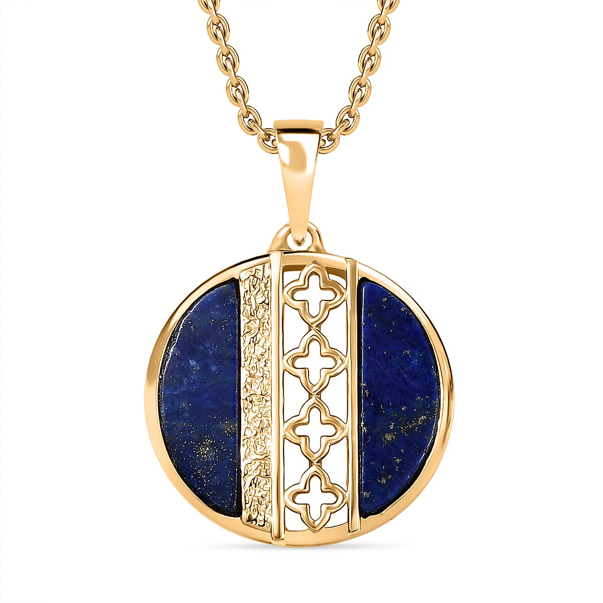 Natural Lapis Lazuli Pendant with Chain (Size 20) 4.91 Ct. 4405263 0