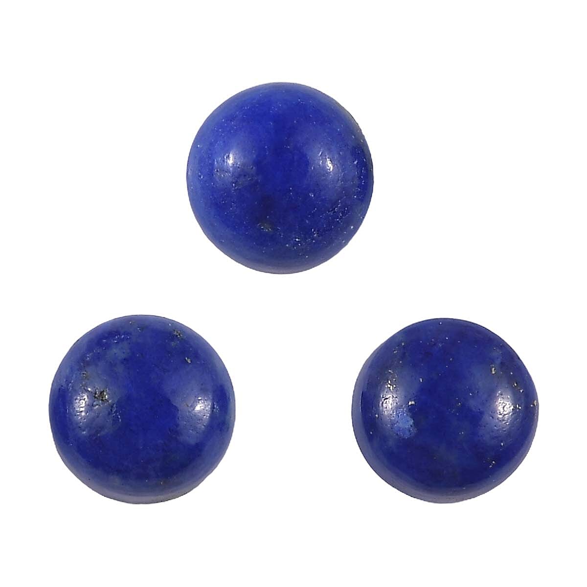 Set of 3 Lapis Lazuli Loose Gemstones in Round Shape 0.72 Ct. 8062298 0
