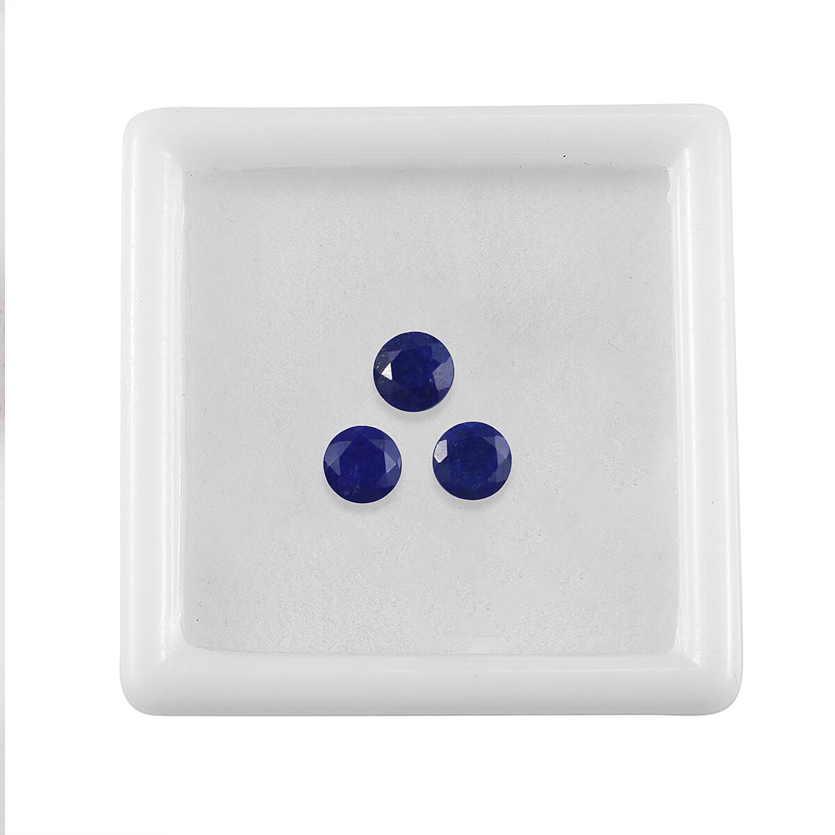 1.22 Ct. Set of 3 Lapis Lazuli Loose Gemstones in Round Shape 8062299 3
