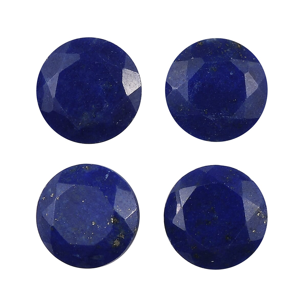 Set of 4 Lapis Lazuli Loose Gemstones in Round Shape (6.0mm) 7763279 0
