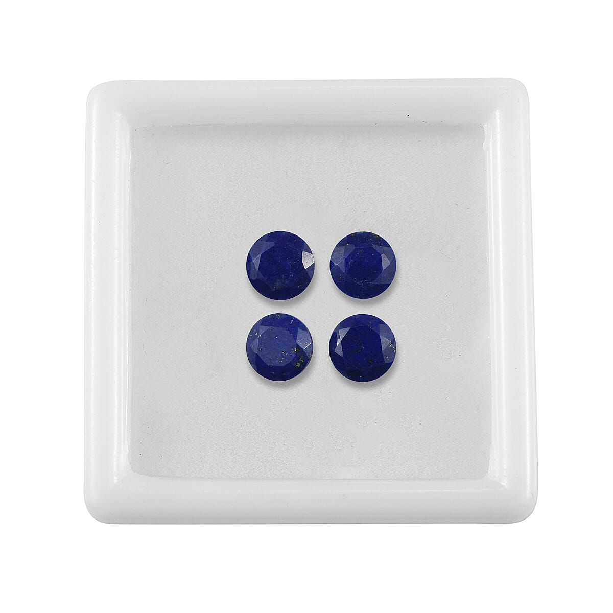 Set of 4 Lapis Lazuli Loose Gemstones in Round Shape (6.0mm) 7763279 3