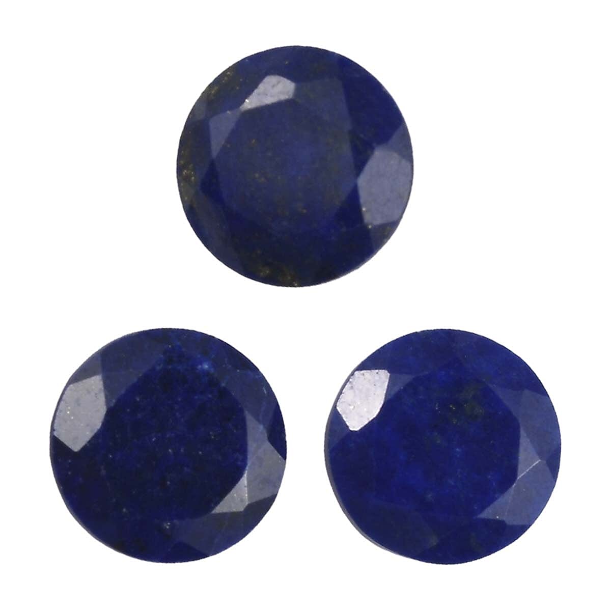 Set of 3 Lapis Lazuli Loose Gemstones in Round Shape 2.25 Ct. 8062300 0