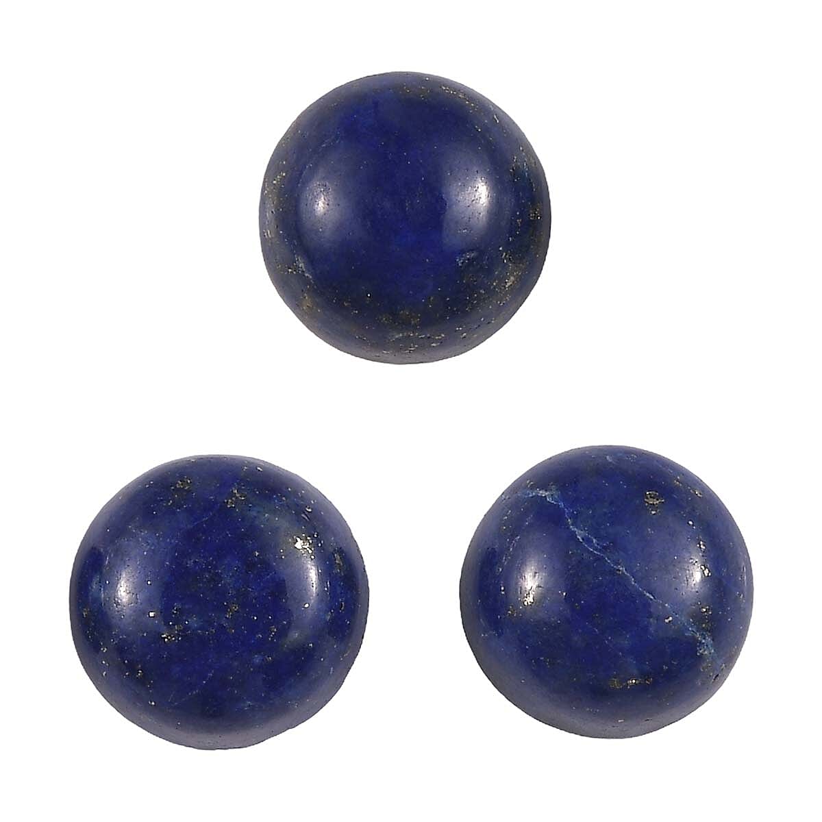 Set of 3 Lapis Lazuli Loose Gemstones in Round Shape 2.65 Ct. 8062303 0