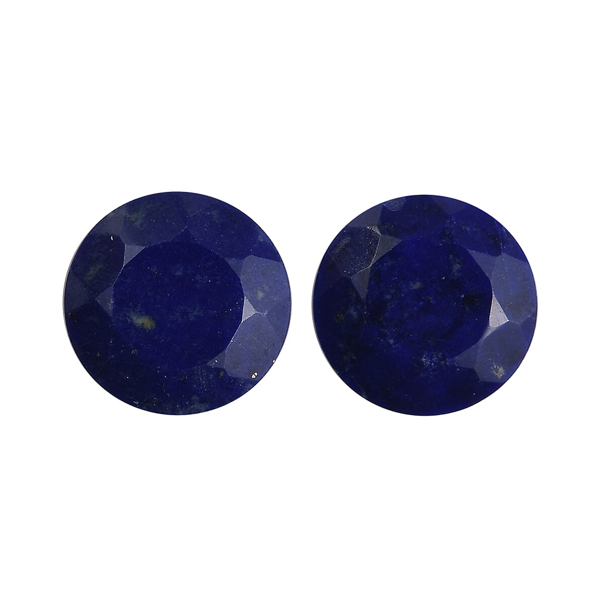 Set of 2 Lapis Lazuli Loose Gemstones in Round Shape (7.0mm) 7763280 0