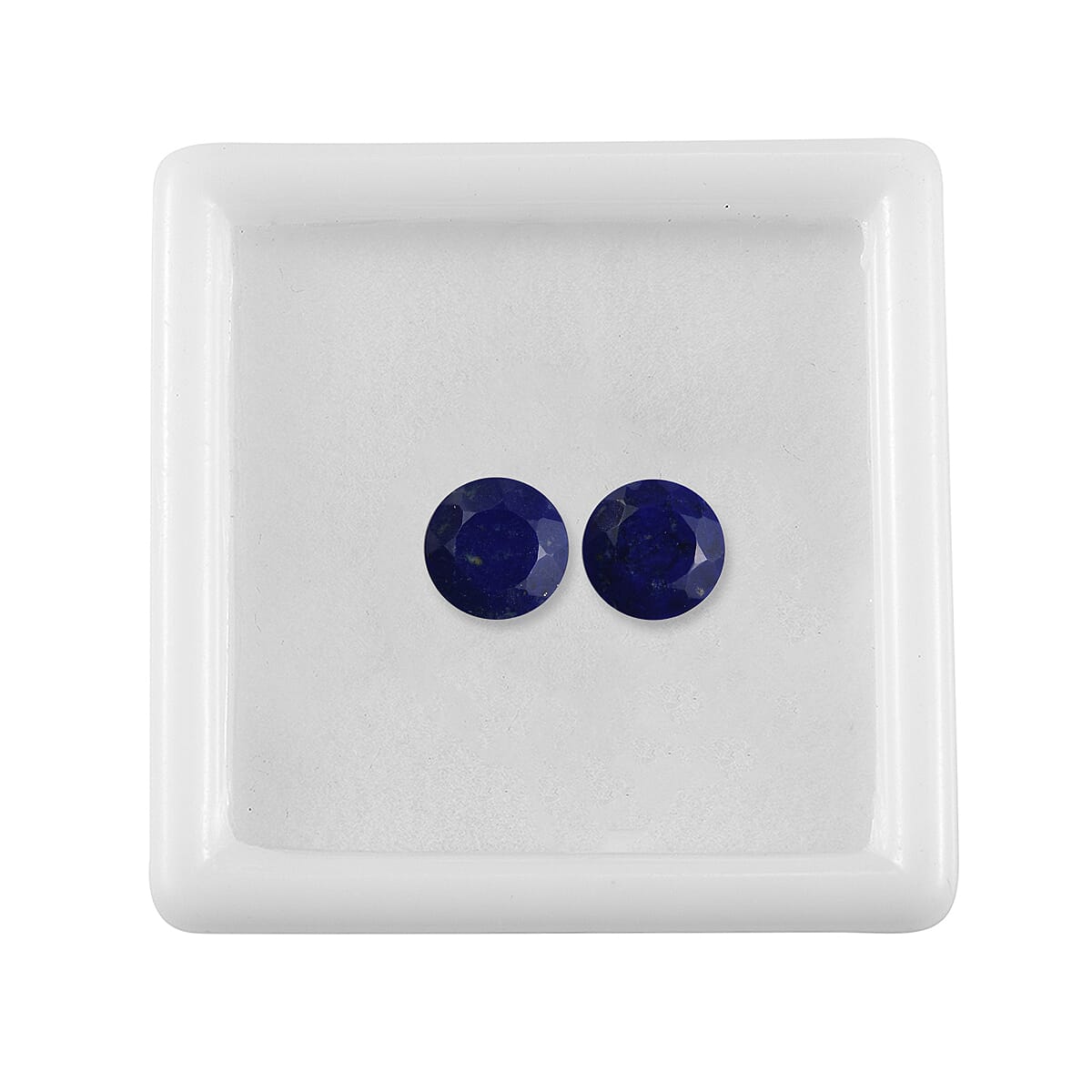 Set of 2 Lapis Lazuli Loose Gemstones in Round Shape (7.0mm) 7763280 3