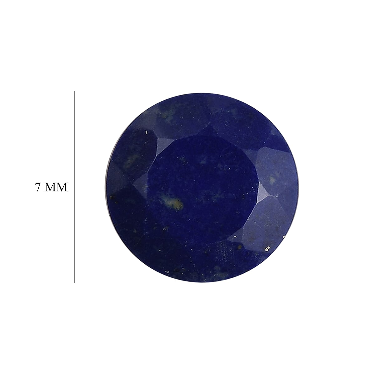 Set of 2 Lapis Lazuli Loose Gemstones in Round Shape (7.0mm) 7763280 4