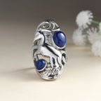 Artisan Crafted Lapis Lazuli Horse Ring