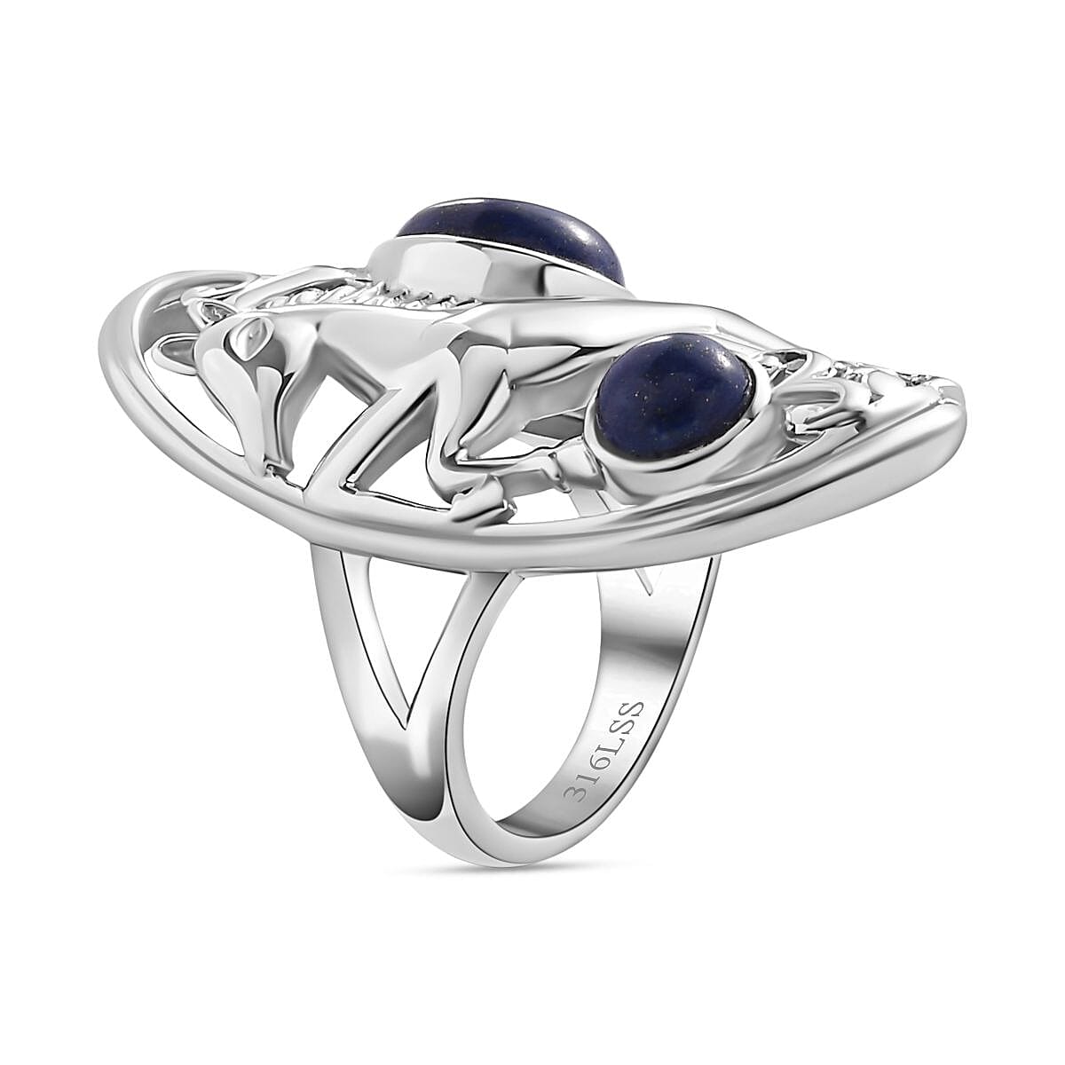 Artisan Crafted Lapis Lazuli Horse Ring 7747158 3