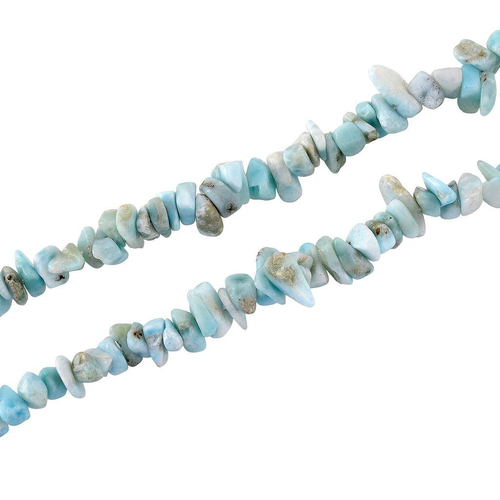 Larimar Chips Necklace (Size - 18-2 Ext) 353.00 Ct.