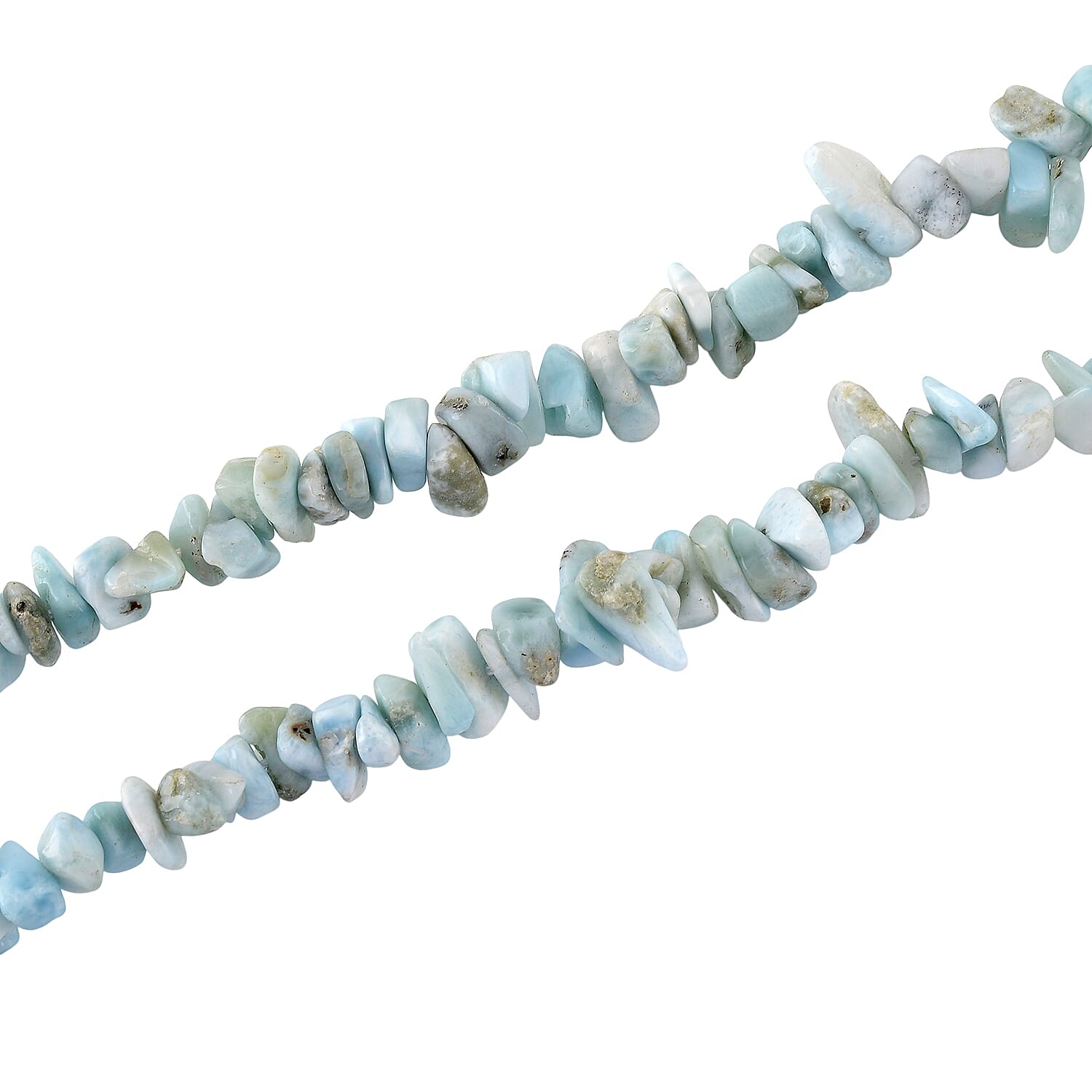 Larimar Chips Necklace (Size - 18-2 Ext) 353.00 Ct. 8484339 4