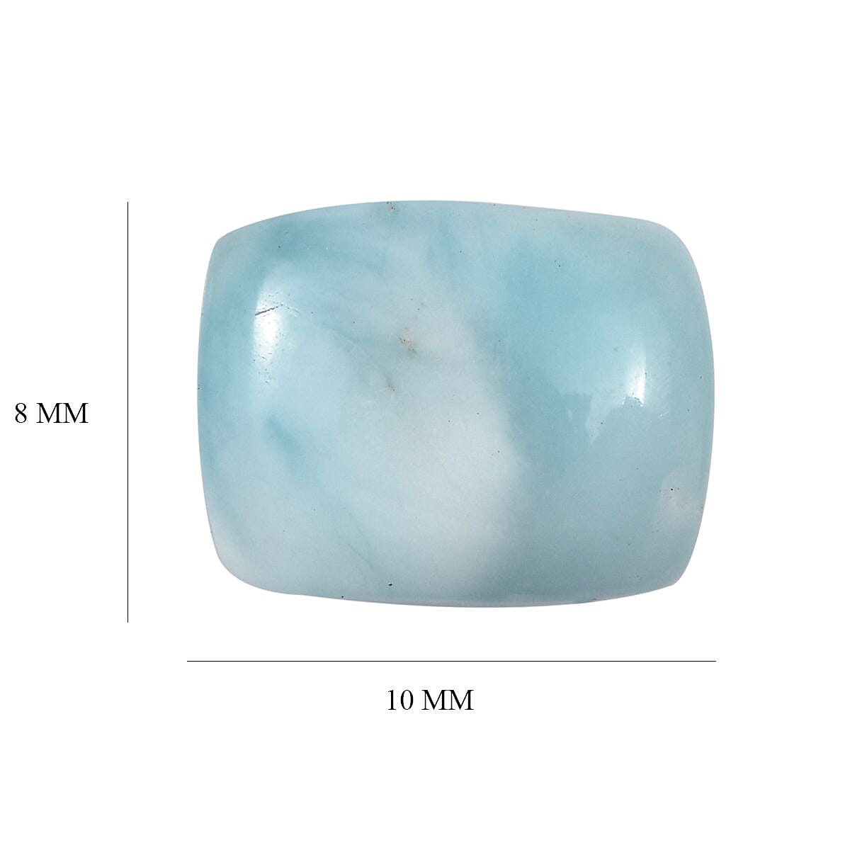 AA Larimar Loose Gemstone in Cushion Shape (10x8mm) 2.96 ct. 8025708 4