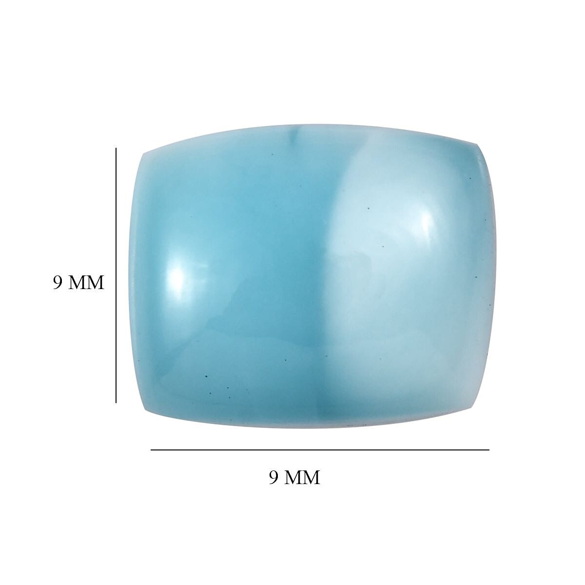 AA Larimar Loose Gemstone in Cushion Shape (11x9mm) 3.54 ct. 8025709 3
