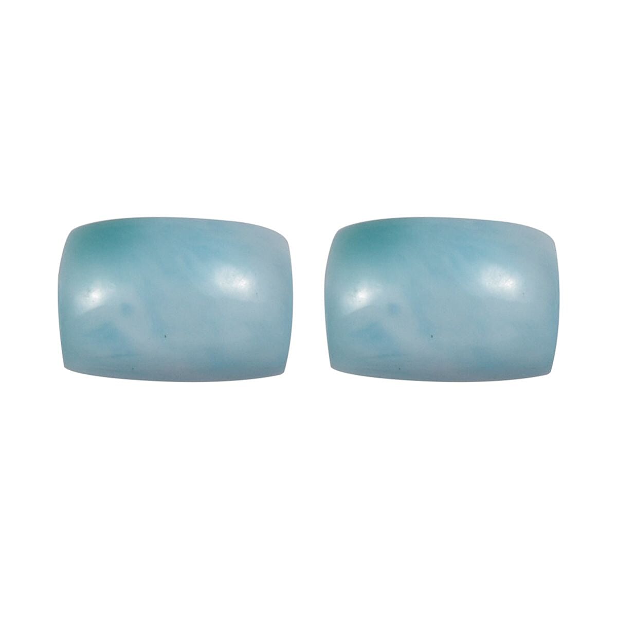 Set of 2 A Larimar Loose Gemstones in Cushion Shape (6x4mm) 1.07 ct. 8025710 0