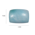Larimar Cushion Shape Gemstones 1.07 Ct