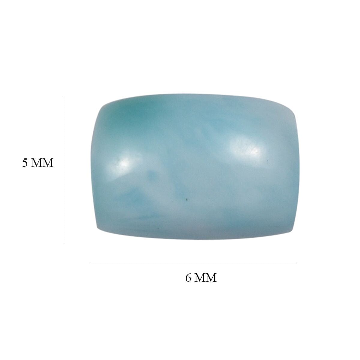 Set of 2 A Larimar Loose Gemstones in Cushion Shape (6x4mm) 1.07 ct. 8025710 4
