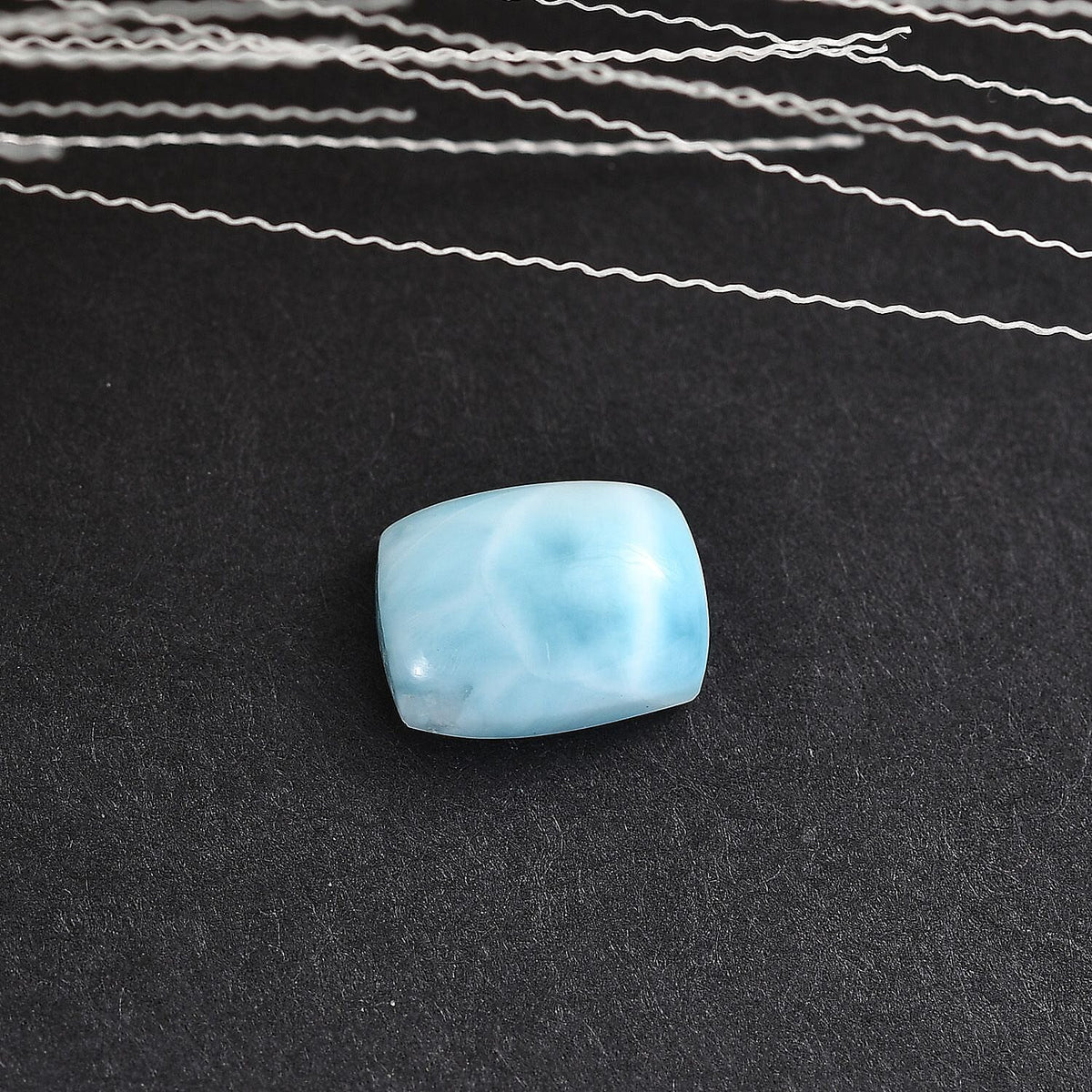 Larimar Loose Gemstone Cushion Cut (8x6 mm) 7734313 1