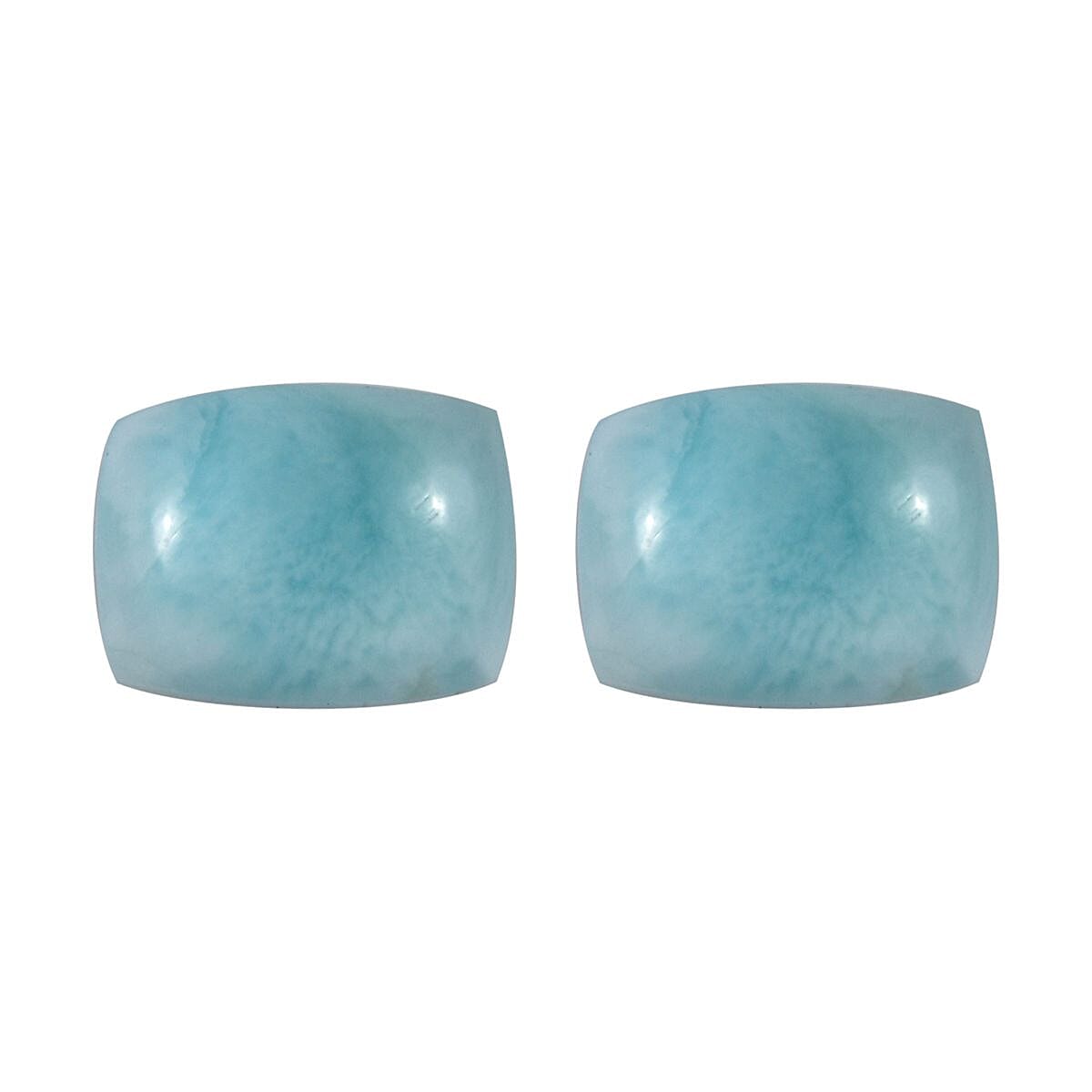 Set of 2 A Larimar Loose Gemstones in Cushion Shape (8x6mm) 3.06 ct. 8025713 0