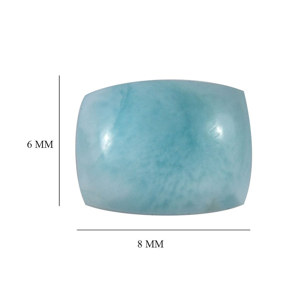 Larimar Cushion Shape Gemstones 3.06 Ct