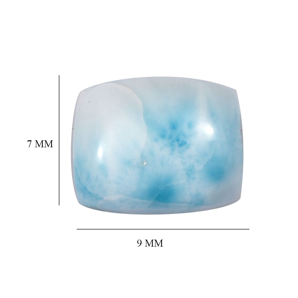 A Larimar Loose Gemstone in Cushion Shape (9x7mm) 2.26 ct. 8025717 4