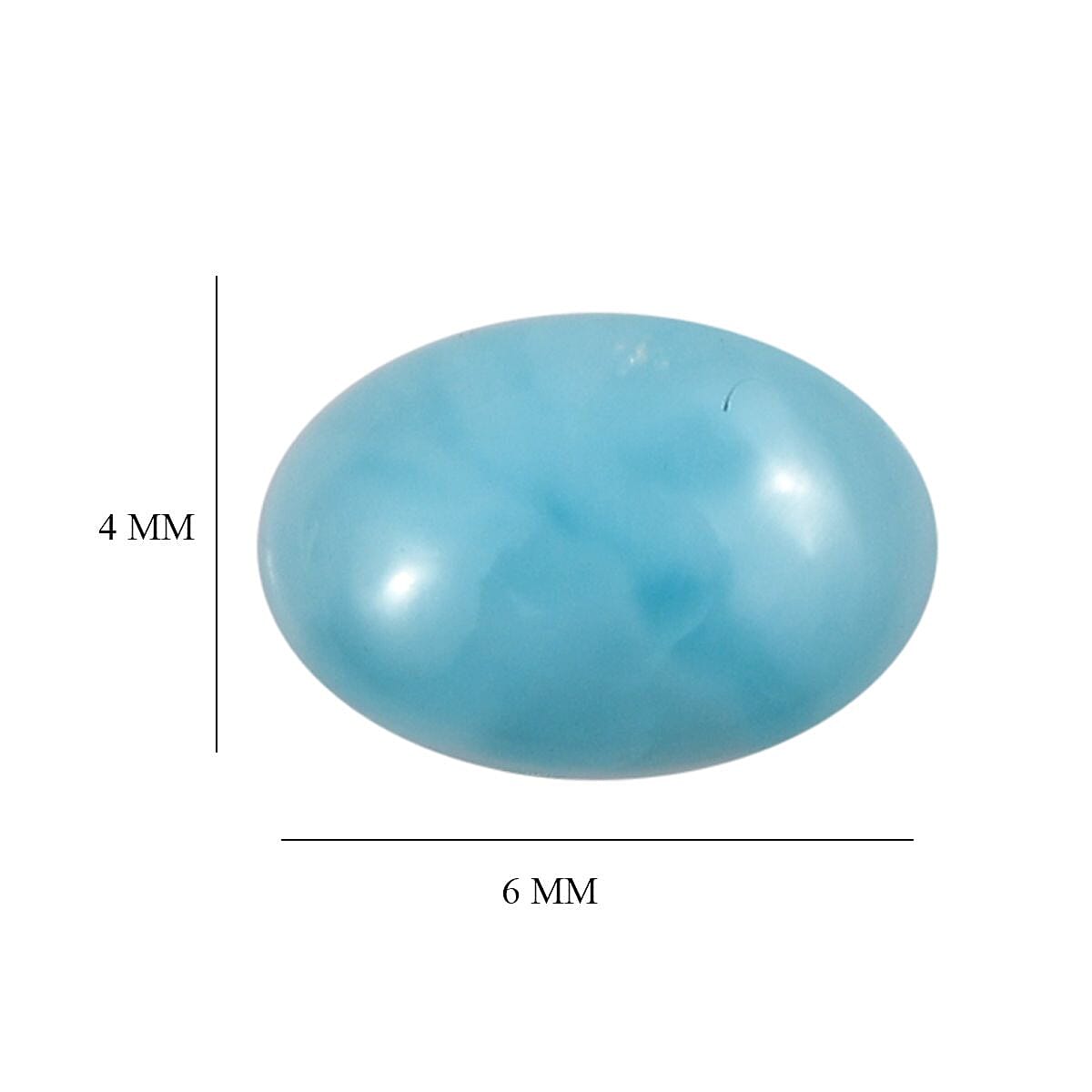 AA Larimar Loose Gemstones in Oval Shape (6x4mm) 2.88 ct. 8025723 4