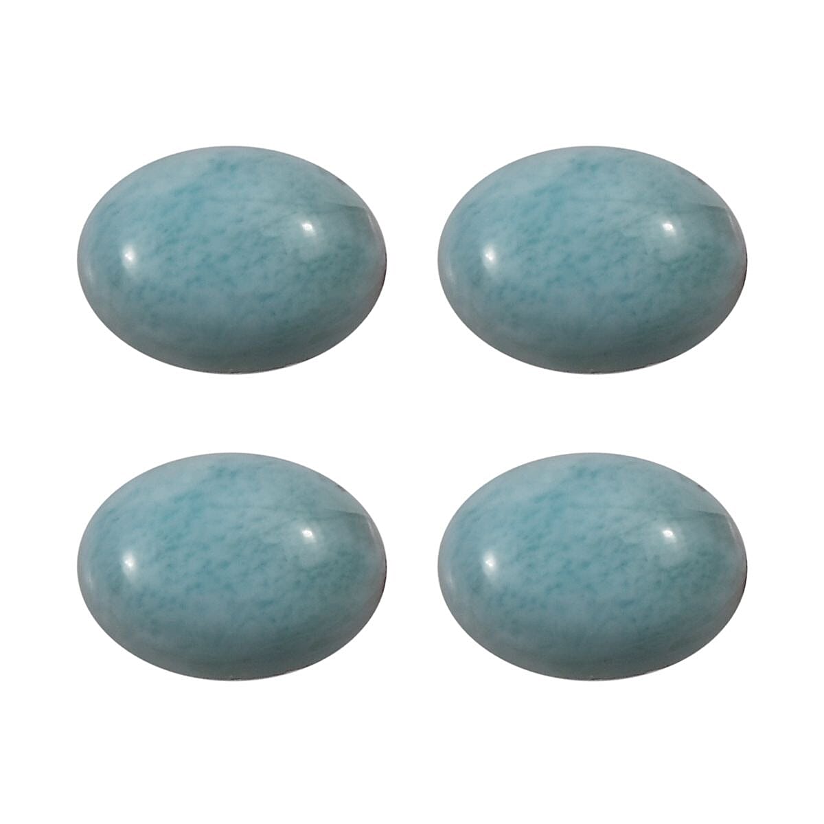 Set of 4 AA Larimar Loose Gemstones in Oval Shape (7x5mm) 3.85 ct. 8025724 0