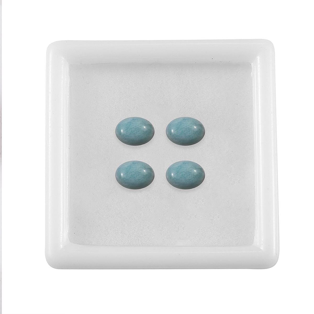 Set of 4 AA Larimar Loose Gemstones in Oval Shape (7x5mm) 3.85 ct. 8025724 3