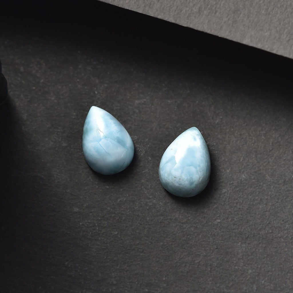 Larimar Pear Shape Gemstones 3.91 Ct