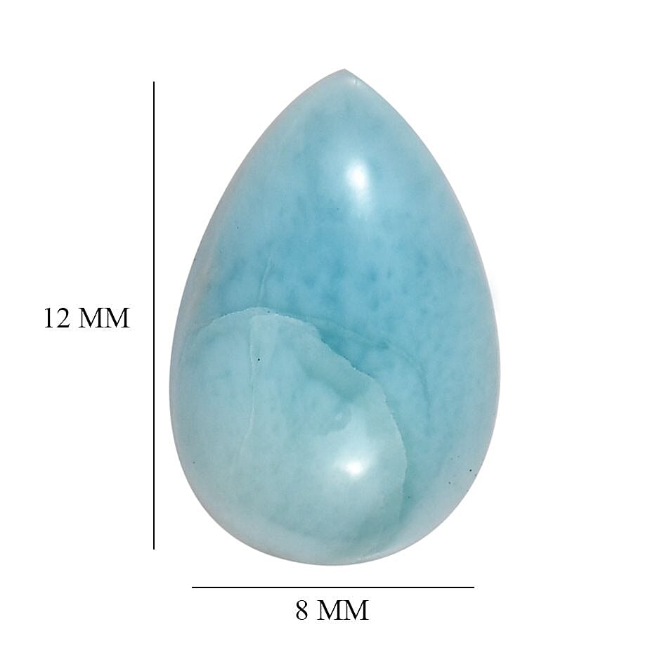 Larimar Pear Shape Gemstone 2.83 Ct