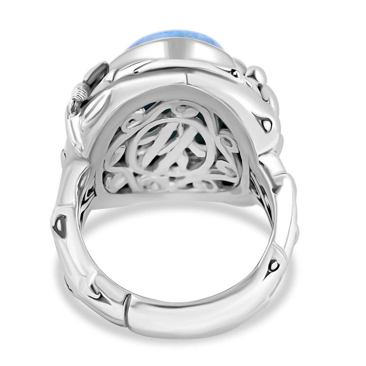 Royal Bali Collection Bamboo Tree Inspired Larimar Ring in Sterling Silver 10.13 ct. 7846400 4