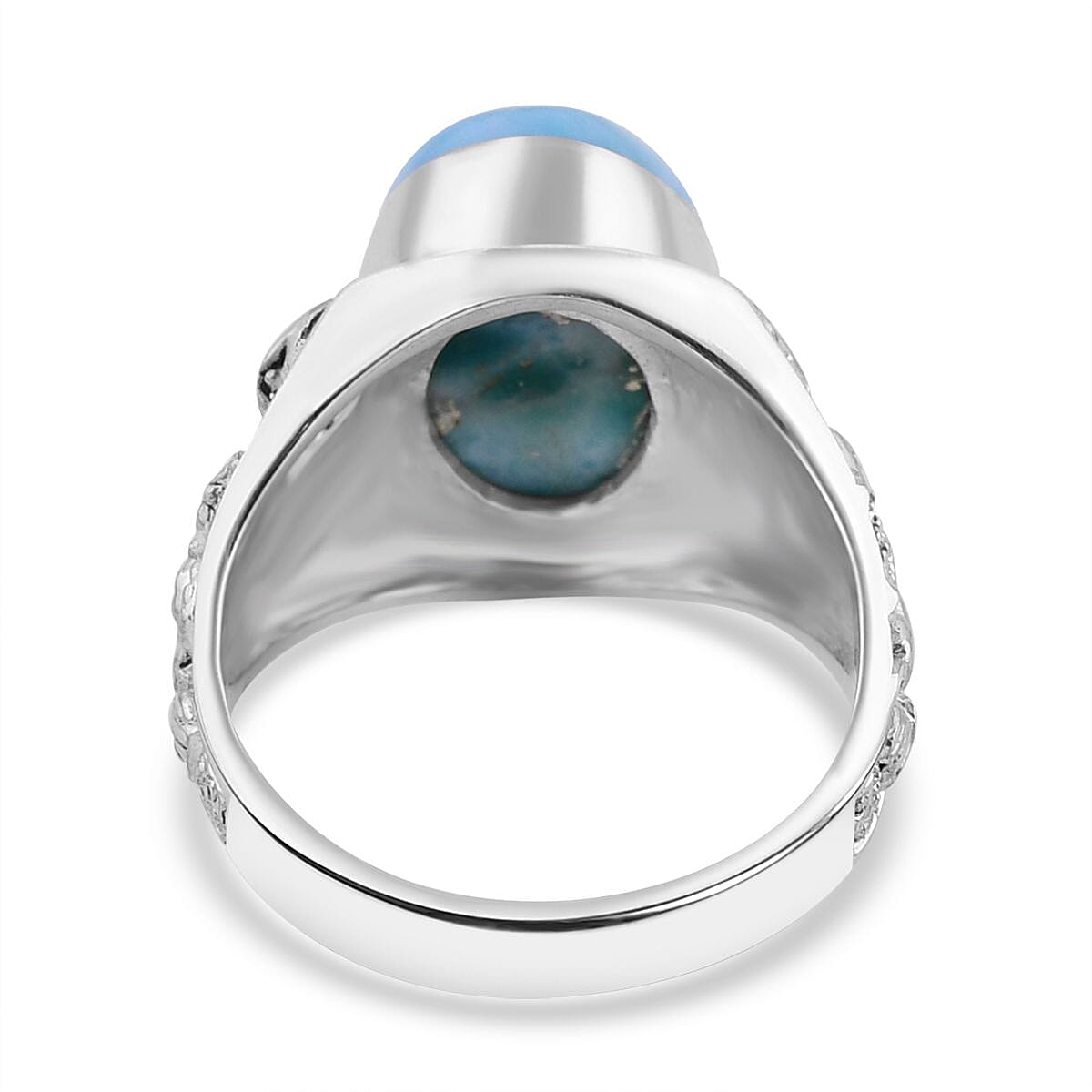 Larimar  Ring  Sterling Silver 6.67 ct,  Silver Wt. 8 Gms  6.670  Ct. 7750346 4