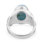 Larimar  Ring  Sterling Silver 6.67 ct,  Silver Wt. 8 Gms  6.670  Ct.