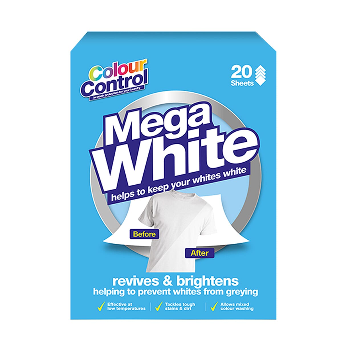 Pack of 60 Mega White Laundry Sheets 7720490 0