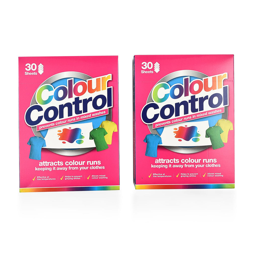 Colour Control Laundry Sheets Avoid Colour Runs Mixed Clothes Washing 30 Sheets - Pink