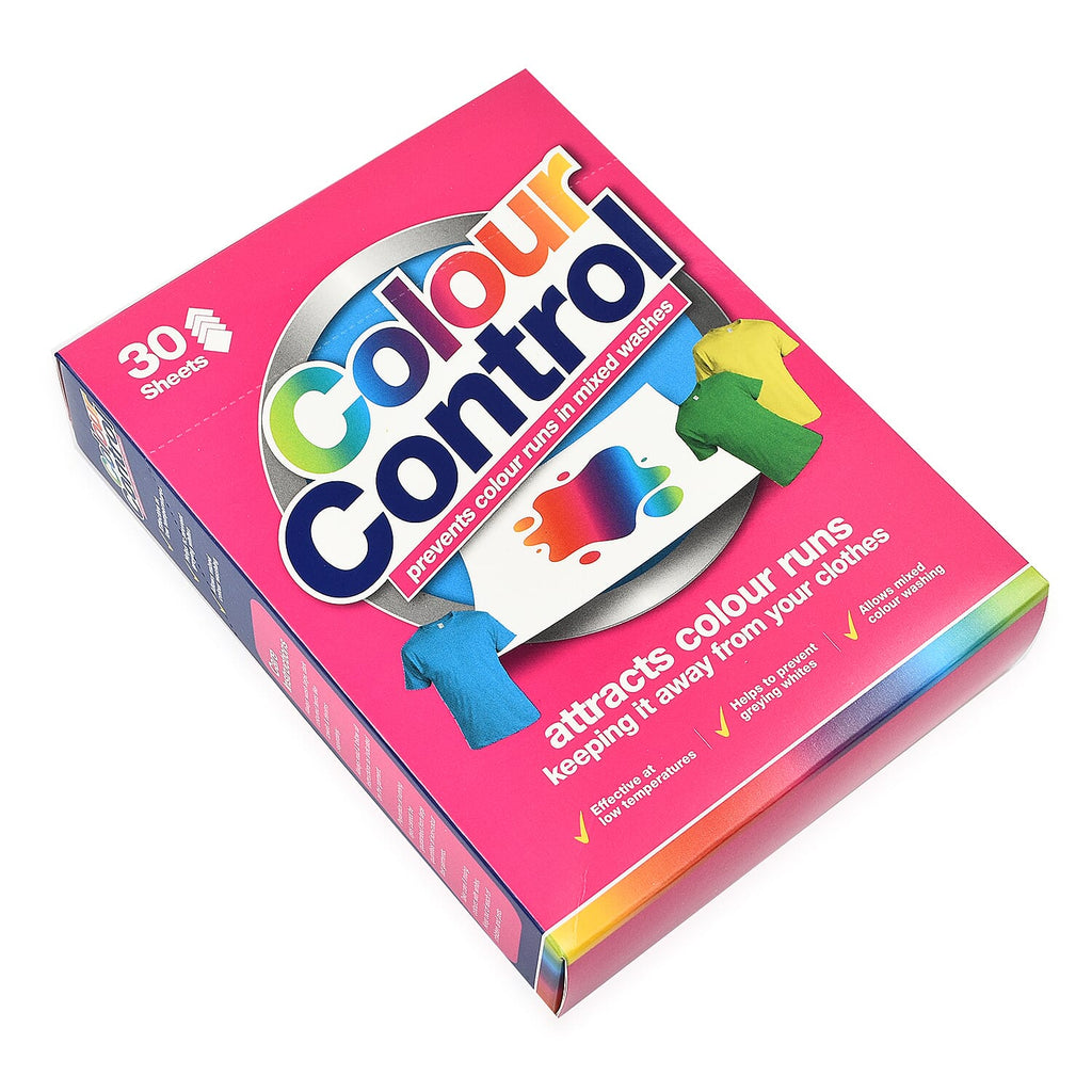 Colour Control Laundry Sheets Avoid Colour Runs Mixed Clothes Washing 30 Sheets - Pink