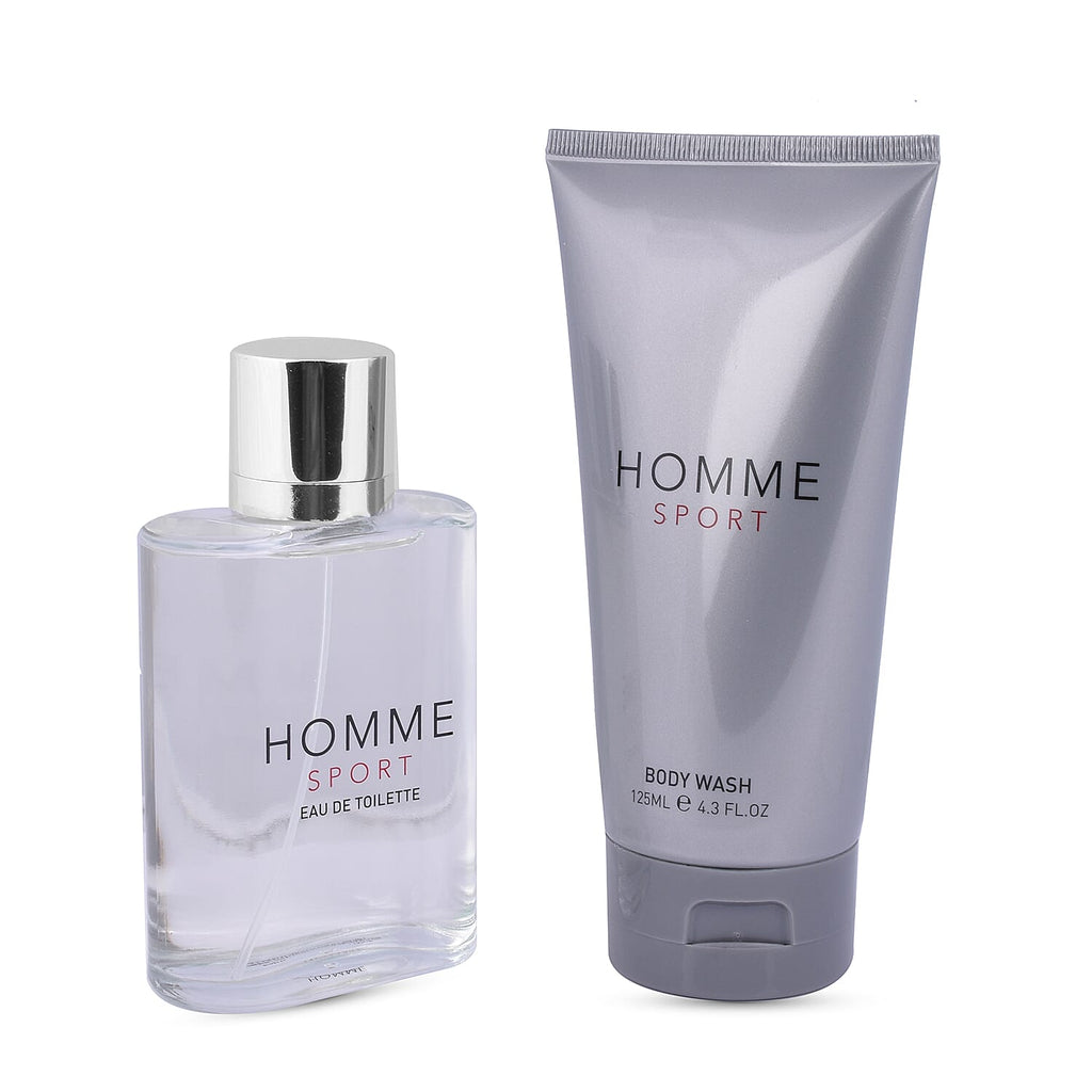 Laurelle- Homme Sport Eau De Toilette - 100ml & Body Wash - 125ml