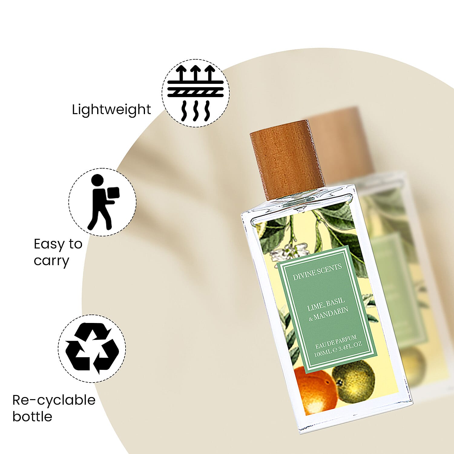 Laurelle- Lime, Basil - Mandarin Eau De Parfum - 100ml 7128400 3