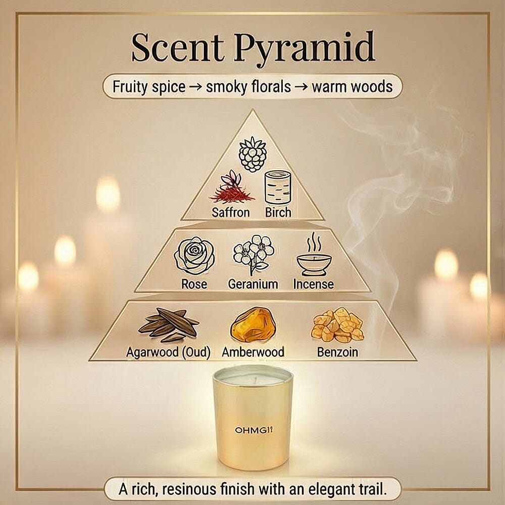 Laurelle OHMG!! Oud Scented Candle 200g with 60 Hour Burn Time 7671812 1