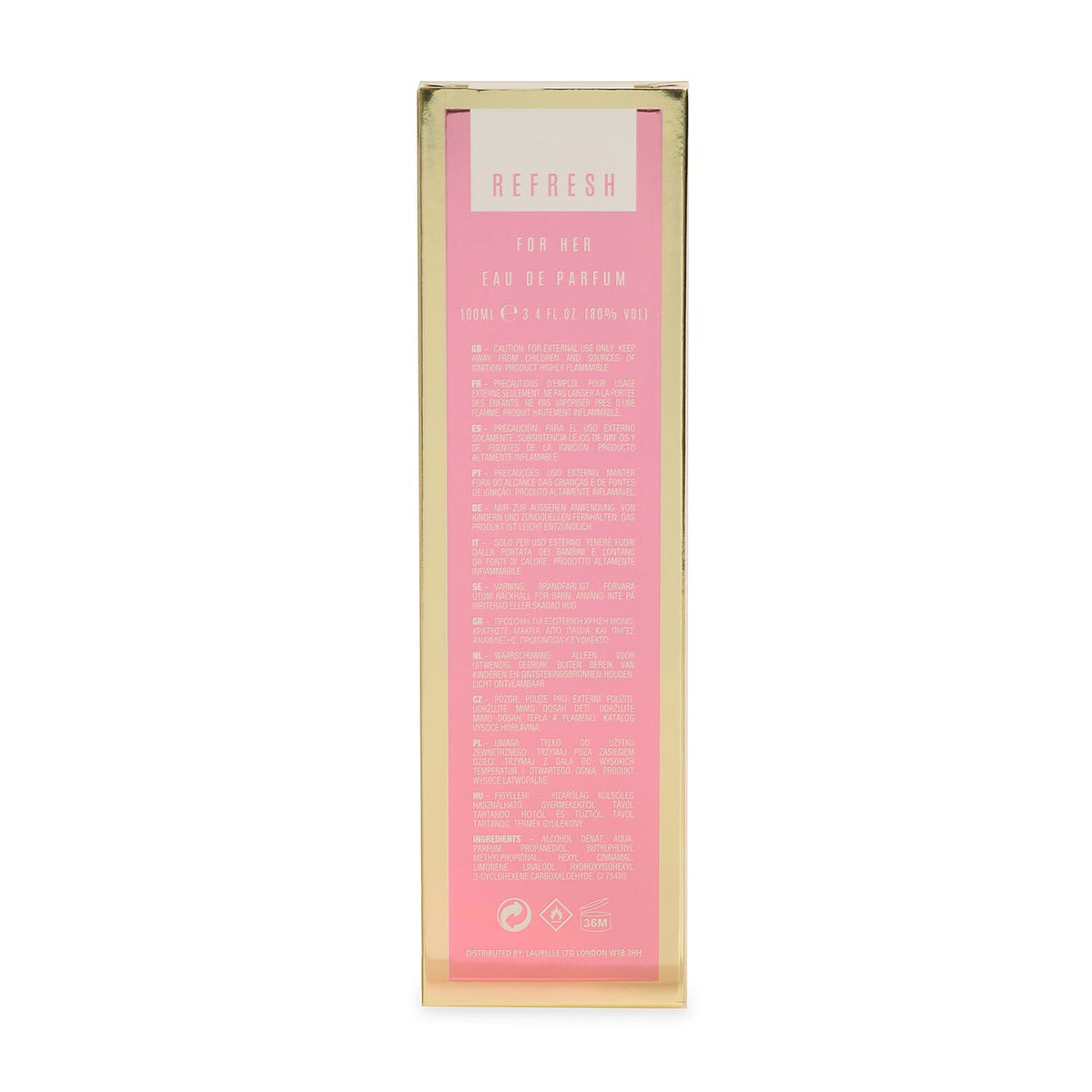 Laurelle Refresh for Her Eau De Parfum Gold 100ml 3317837 2