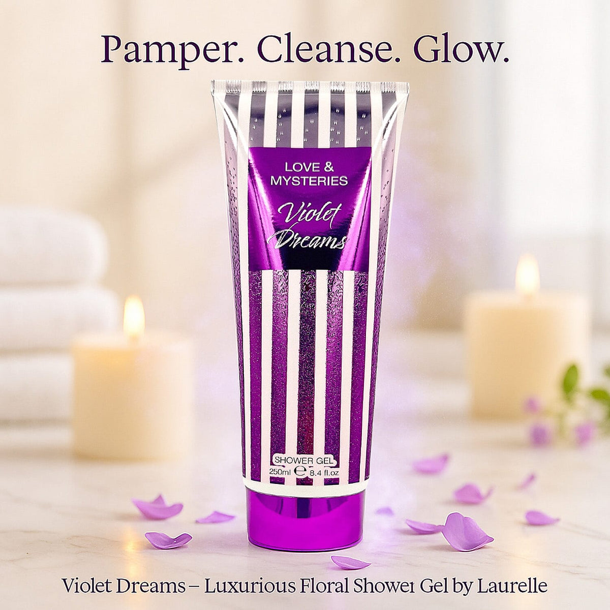 Laurelle Violet Dreams Shower Gel 250ml | Body Wash 8306396 3