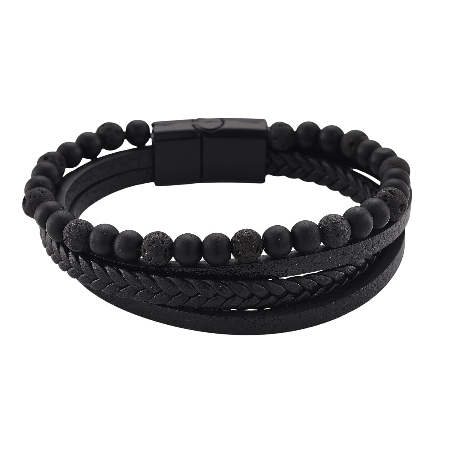 Lava Bracelet (Size 8) in Genuine Leather 10.00 Ct. 8193180 0