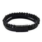 Lava Bracelet (Size 8) in Genuine Leather 10.00 Ct.