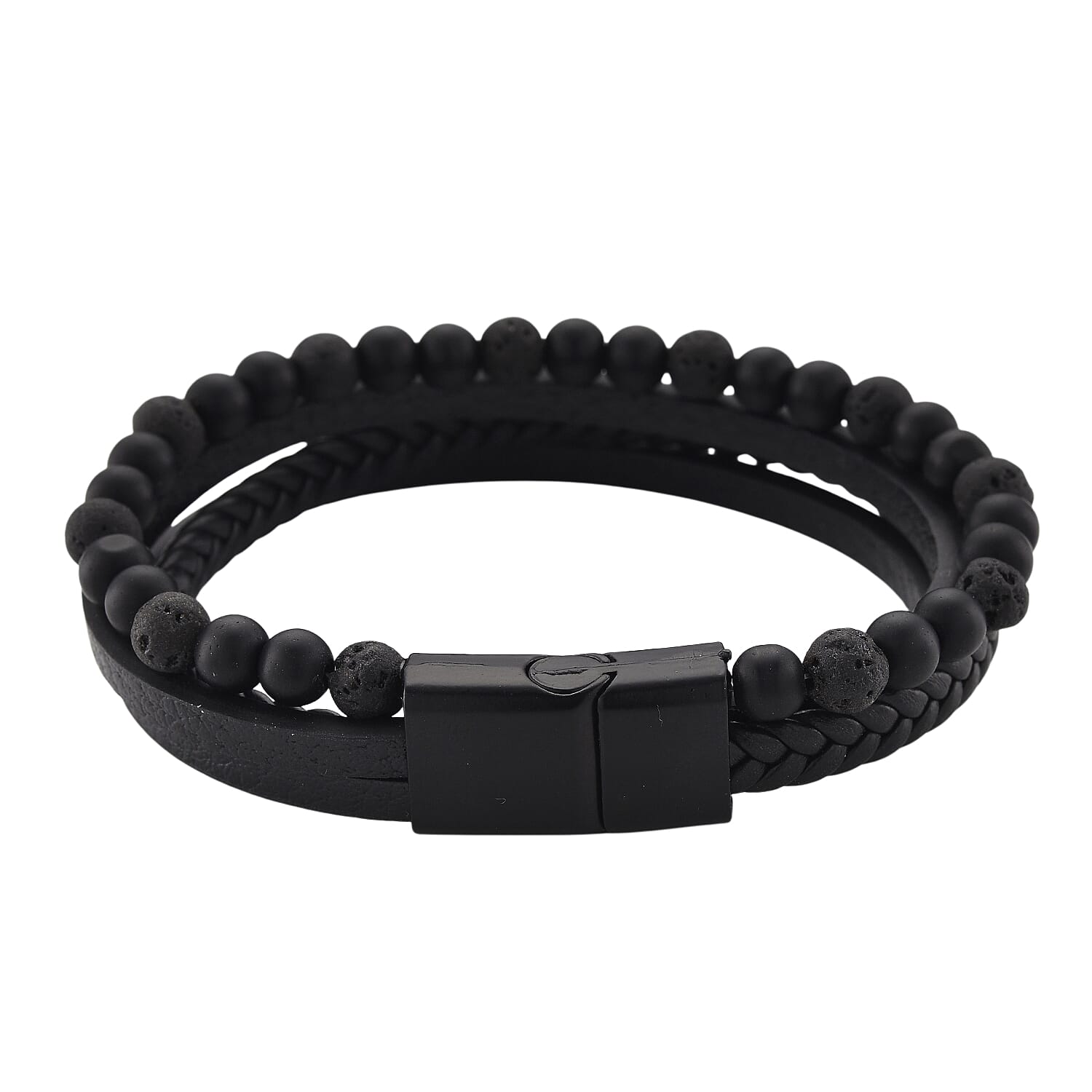 Lava Bracelet (Size 8) in Genuine Leather 10.00 Ct. 8193180 4