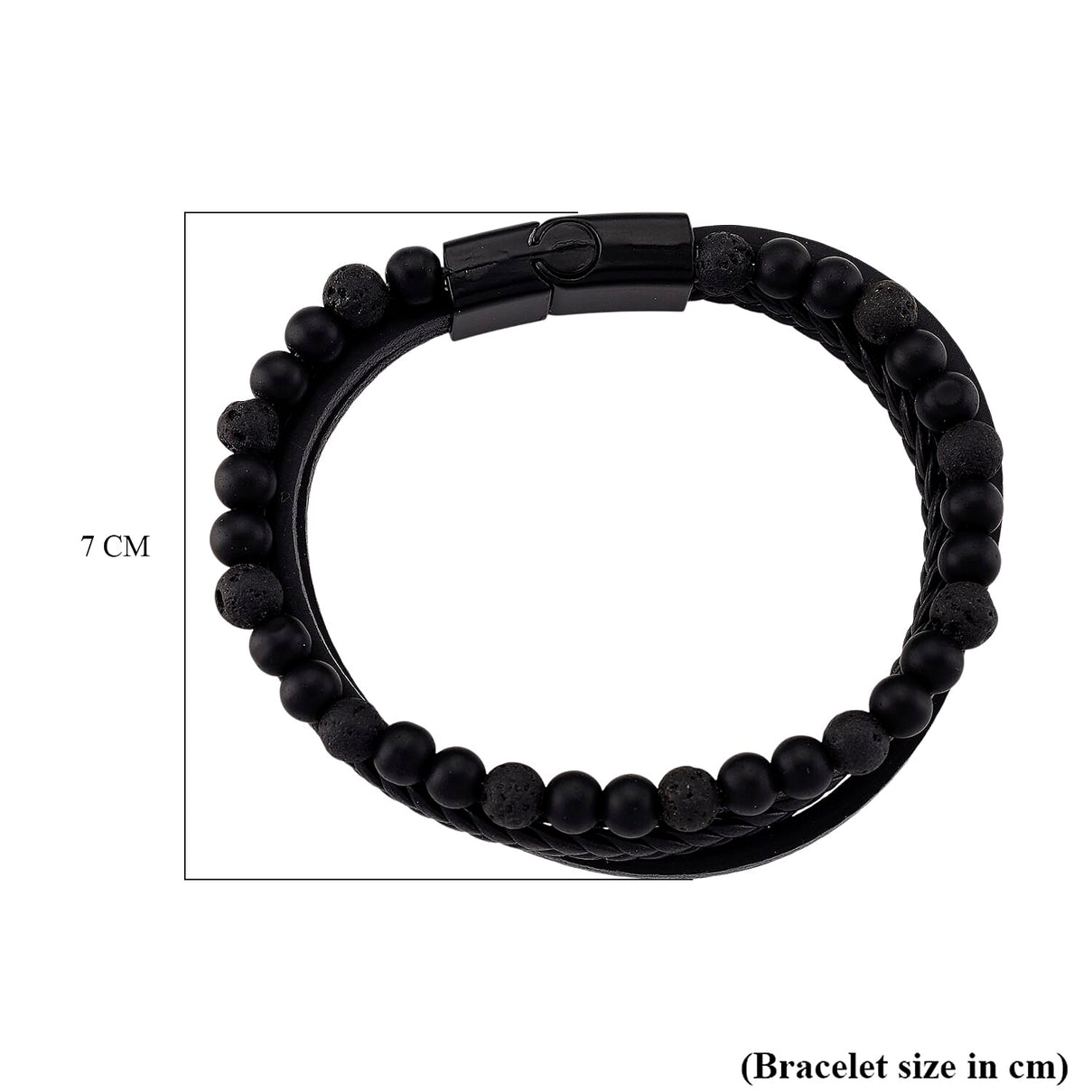 Lava Bracelet (Size 8) in Genuine Leather 10.00 Ct. 8193180 6