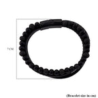 Lava Bracelet (Size 8) in Genuine Leather 10.00 Ct.
