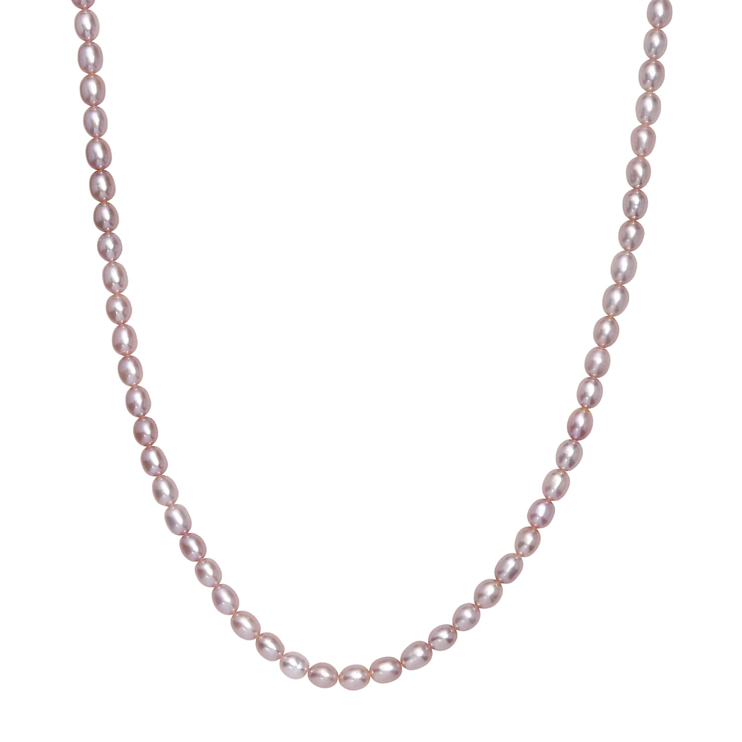 Lavender Pearl Necklace with Lobster Clasp (Size - 20-2 Ext) in 18K Vermeil Yellow Gold Plated Sterling Silver 8125522 2