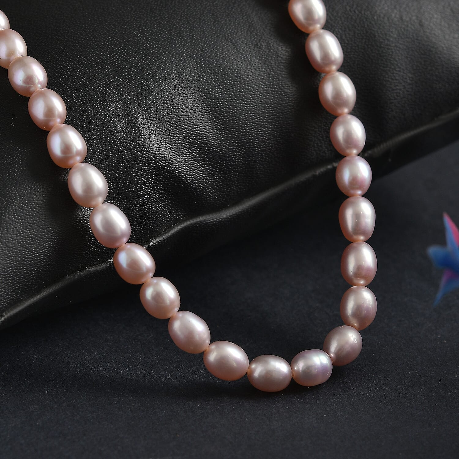 Lavender Pearl Necklace with Lobster Clasp (Size - 20-2 Ext) in 18K Vermeil Yellow Gold Plated Sterling Silver 8125522 6