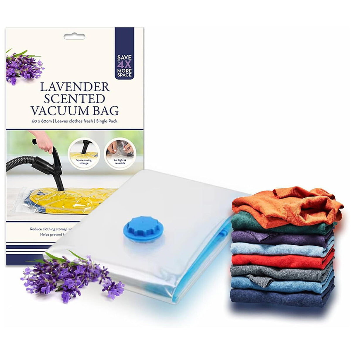 Lavender Vacuum Storage Bag (60 x 80cm) - Purple 8529003 0