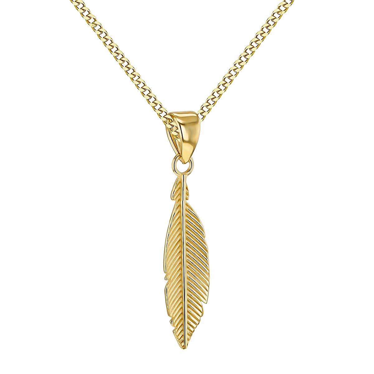 Leaf Pendant in 9K Yellow Gold 7568356 0
