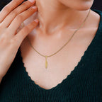 9K Yellow Gold  Pendant,  Gold Wt. 0.62 Gms
