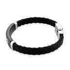 Leather Greek Key Bracelet (Size - 8)